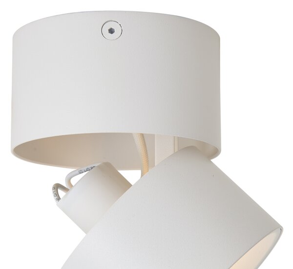 Moderní přisazené bodové svítidlo bílé GU10 50 mm naklápěcí - Echo