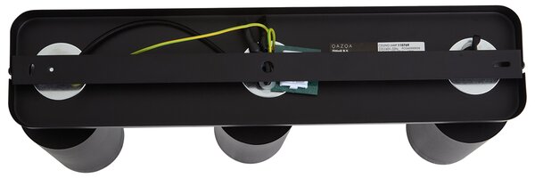 Moderní stropní svítidlo černé 3-světelné GU10 70mm - Jeana Luxe