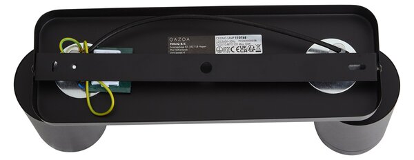 Moderní stropní svítidlo černé se 2 světly GU10 70mm - Jeana Luxe