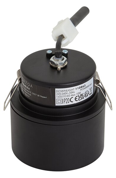 Moderní vestavné bodové svítidlo černé GU10 50mm - Echo