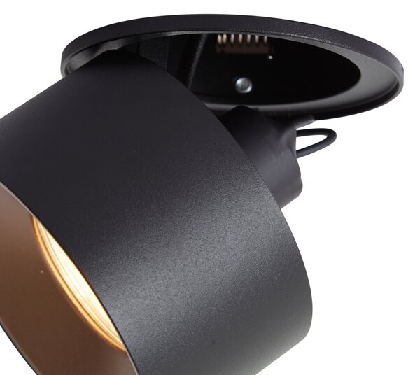 Moderní vestavné bodové svítidlo černé GU10 50mm - Echo