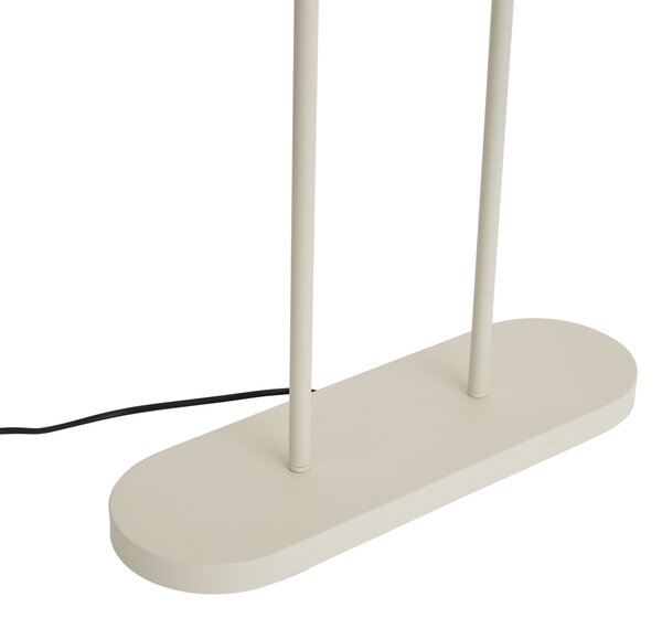 Stojací lampa béžová se zeleným oválným stínidlem a zlatým vnitřkem 50 cm - Thijmen