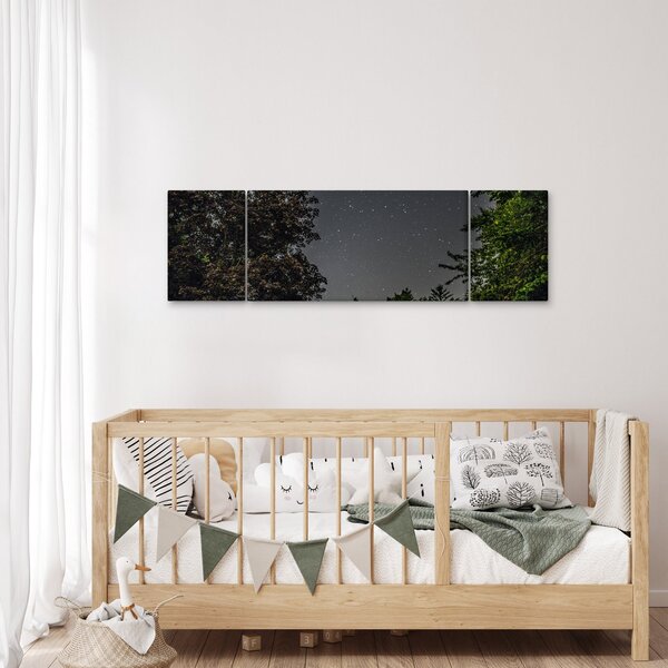 Obraz noční oblohy (170x50 cm)