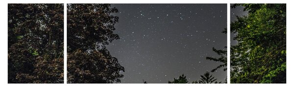 Obraz noční oblohy (170x50 cm)