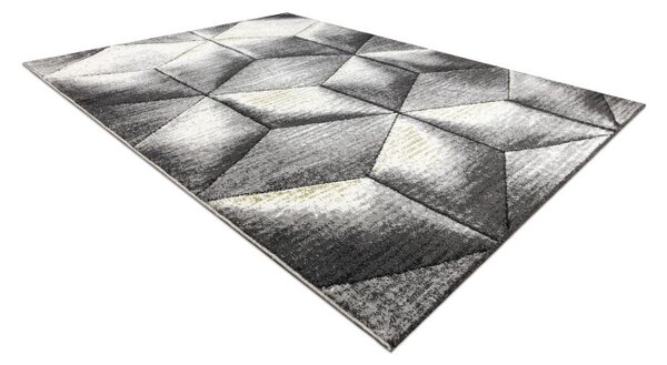 Koberec SAMPLE Este Friese Soft CUBE kostka 3D šedý