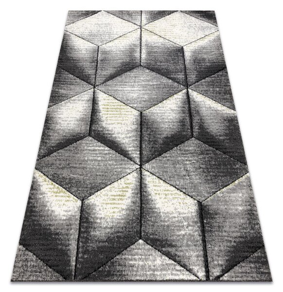 Koberec SAMPLE Este Friese Soft CUBE kostka 3D šedý
