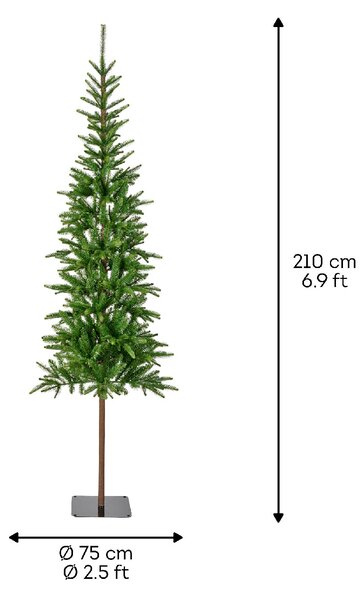 Umělý vánoční stromek Alpbach 210 cm - 201 - 230 cm - Úzké stromky - 71 do 90cm