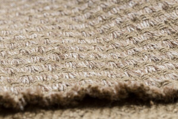Koberec JUTE 3650 s třásněmi, béžový