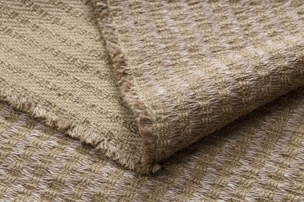 Koberec JUTE 3650 s třásněmi, béžový