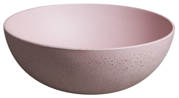 Sapho Sapho, FORMIGO betonové umyvadlo na desku, průměr 39cm, růžová mat, FG321