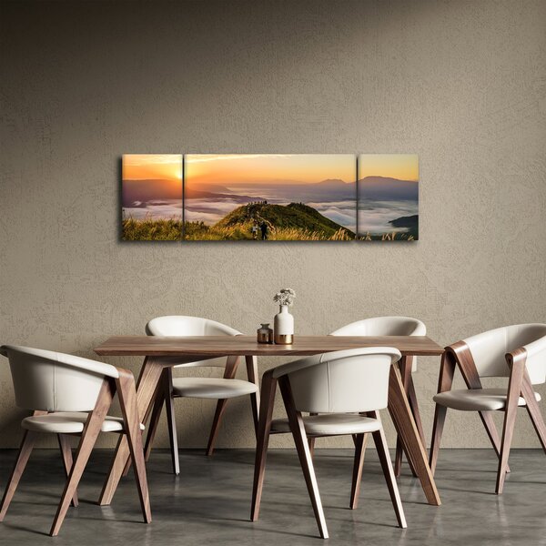 Obraz hory při západu sluce (170x50 cm)