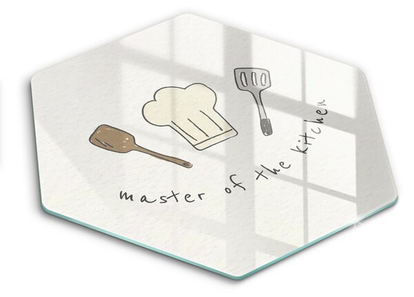Skleněná deska do kuchyně Master of the kitchen