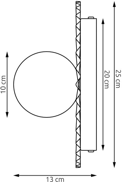 Emibig Umbra nástěnné svítidlo 1x8 W hnědá 1728/K1M