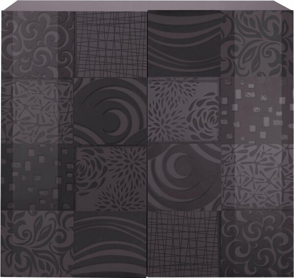 Komoda ARIA 121x111x43 cm antracit