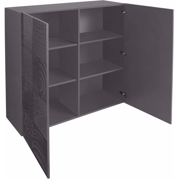 Komoda ARIA 121x111x43 cm antracit