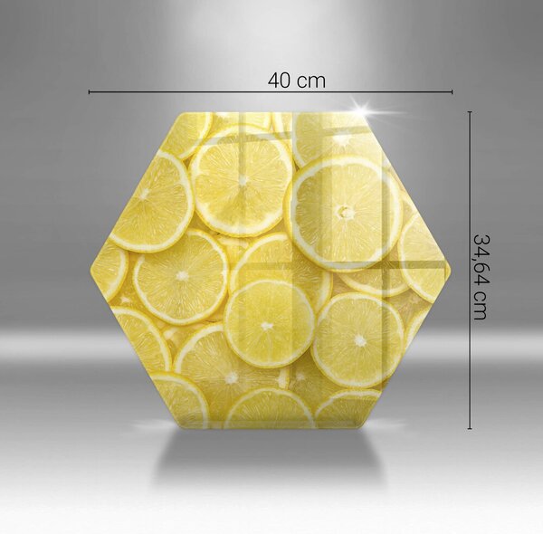 Skleněná krájecí deska Citronové ovoce