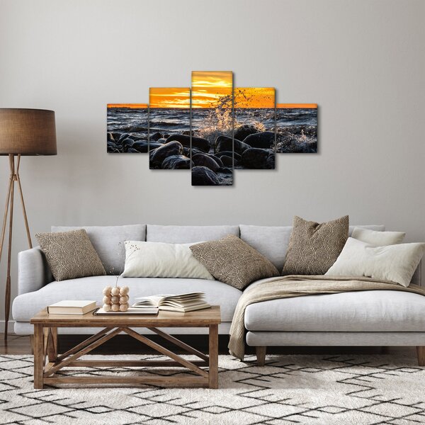 Obraz mořských vln (125x70 cm)