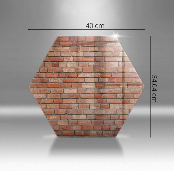 Skleněná krájecí deska Cihlová zeď