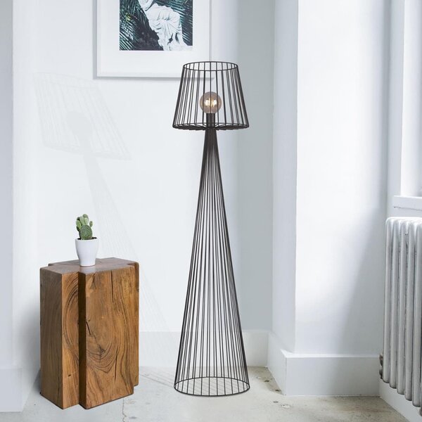 Kaja Soul Black stojací lampa 1x60 W černá K-4643