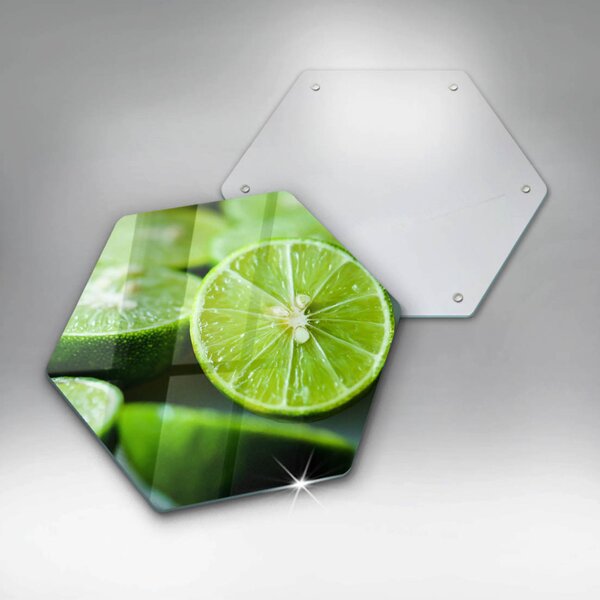 Skleněná deska do kuchyně Limetkový citrus