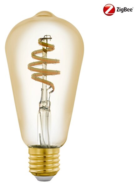 Eglo ZIGBEE 12242 SMART LED BULB RETRO - Retro stmívatelná žárovka ovladačem, nebo z mobilní aplikace, E27,ST64, 5,5W, 2200-6500K, bez DO (LED žárovka E27 stmívatelná ovladačem nebo z aplikace, bez ovladače)