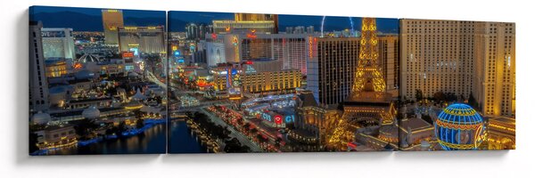 Obraz nočního Las Vegas (170x50 cm)