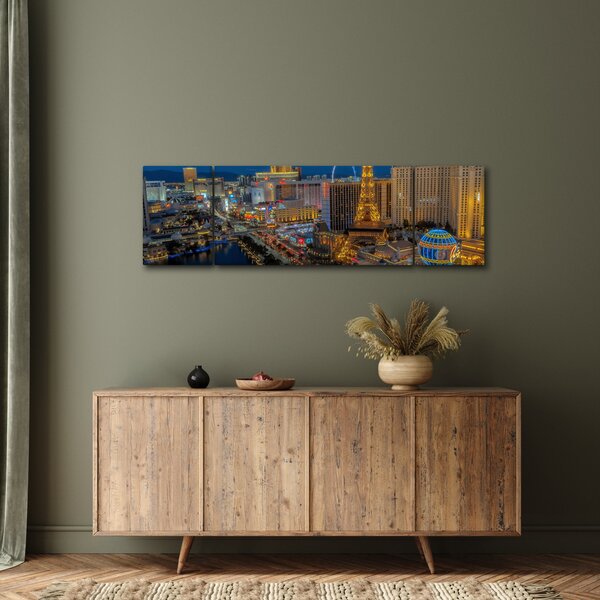 Obraz nočního Las Vegas (170x50 cm)