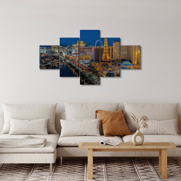 Obraz nočního Las Vegas (125x70 cm)