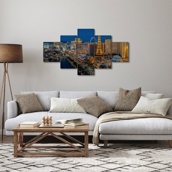Obraz nočního Las Vegas (125x70 cm)