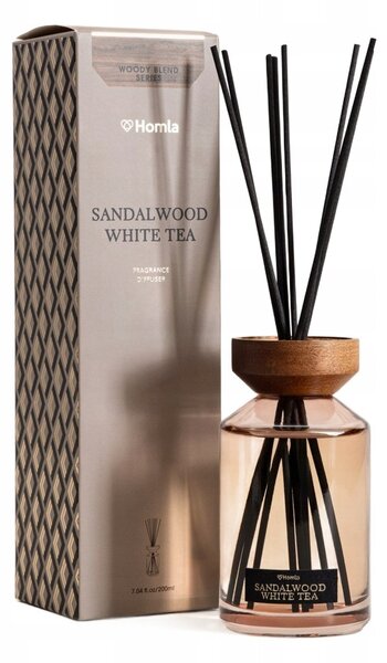 Difuzér s vůní WOODY BLEND Sandalwood White Tea 200 ml HOMLA