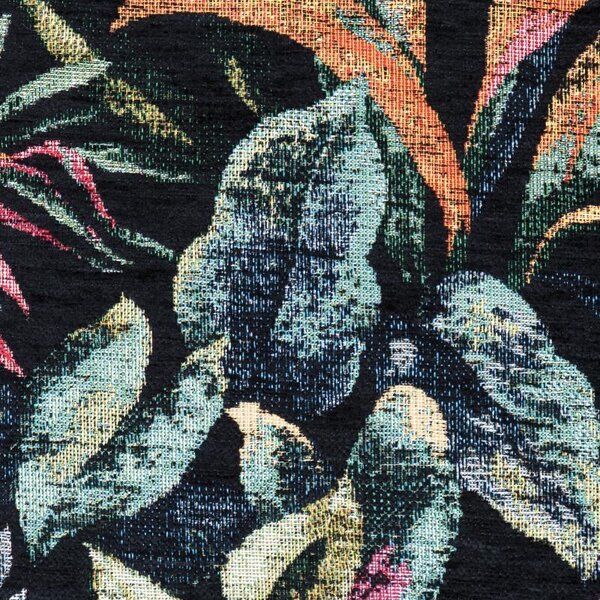 Povlak GLAMOUR tropik černá 45 x 45 cm