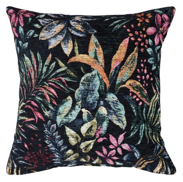 Povlak GLAMOUR tropik černá 45 x 45 cm