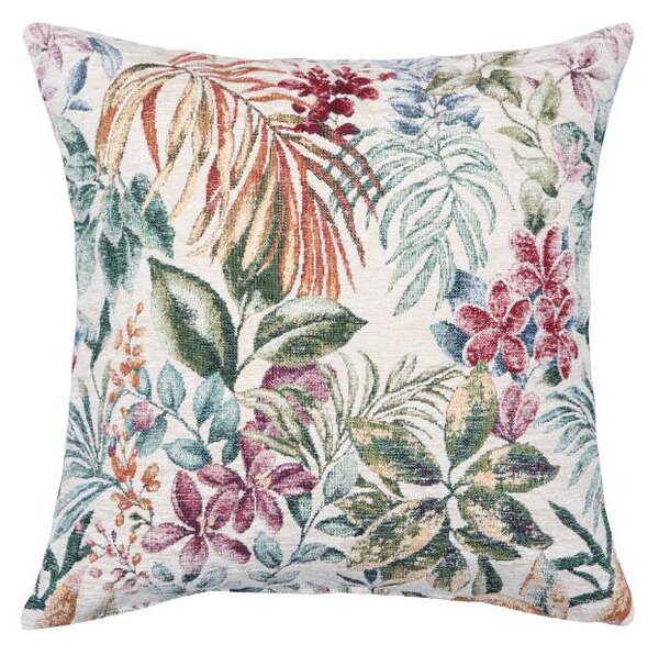 Povlak GLAMOUR tropik smetanová 45 x 45 cm