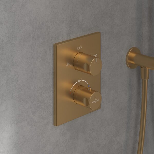 Villeroy & Boch Universal Taps & Fittings vanová baterie pod omítku s termostatem zlatá TVD00065300076