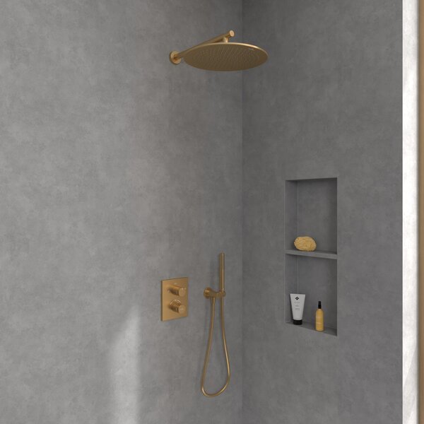Villeroy & Boch Universal Taps & Fittings vanová baterie pod omítku s termostatem zlatá TVD00065300076