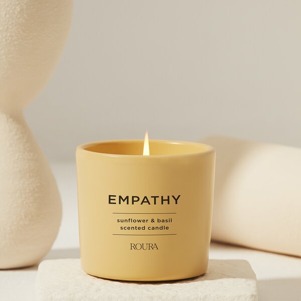 ROURA Empathy - Sunflower & Basil Vonná svíčka, 250 g