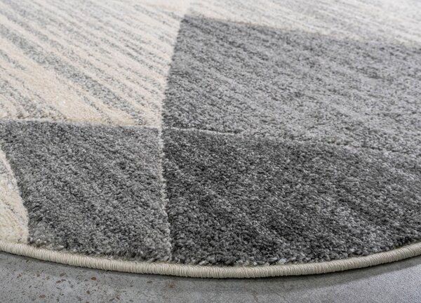 Koberec DIXIE CIRCLE GREY kruh