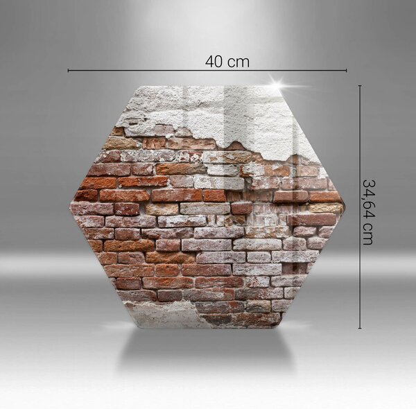 Skleněná deska do kuchyně Staré cihlové a betonové zdi