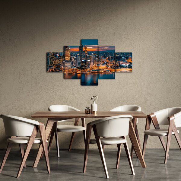 Obrza nočního města (125x70 cm)