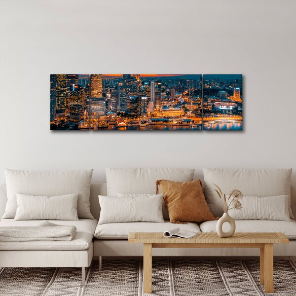 Obrza nočního města (170x50 cm)