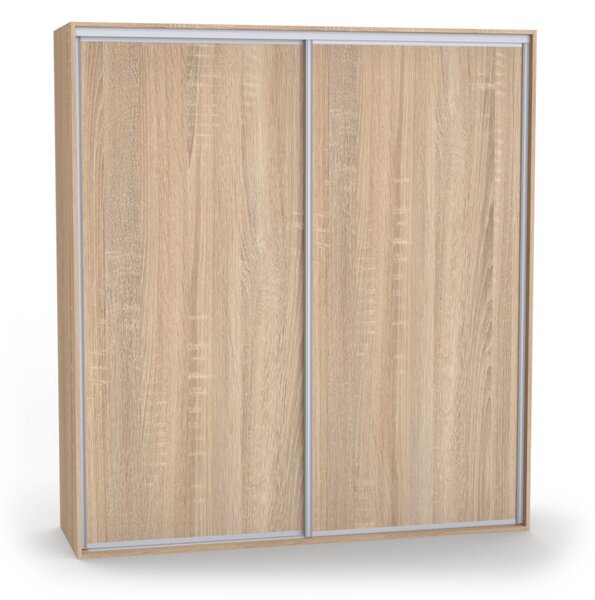 Dvoudveřová šatní skříň ONYX Modřín latte, Šířka: 120 cm, Výška: 220 cm