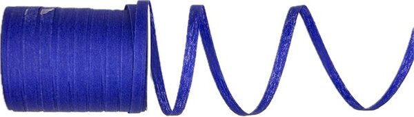 Stuha vázací bavlněná BOBINE COTON DARK BLUE tmavě modrá 5mm x 25m (1,16Kč/m)