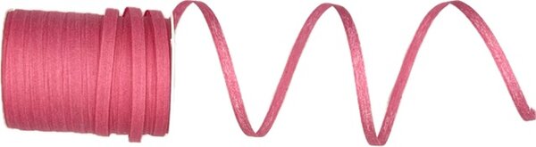 Stuha vázací bavlněná BOBINE COTON PINK růžová 5mm x 25m (1,16Kč/m)