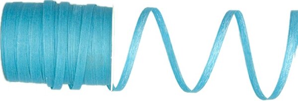 Stuha vázací bavlněná BOBINE COTON LIGHT BLUE světle modrá 5mm x 25m (1,16Kč/m)