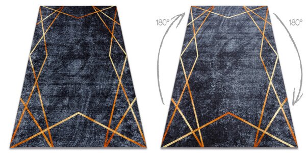 Koberec MIRO 51233.810 geometrický, tmavě šedý