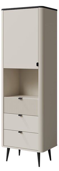 Komoda vysoká MARLY 4 L/P Kombinace barev: kašmír/ořech