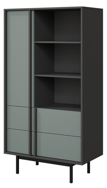 Komoda ALSY 4 Kombinace barev: antracit/aloe
