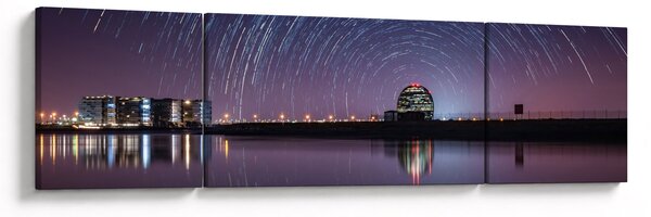 Obraz noční oblohy s hvězdami (170x50 cm)