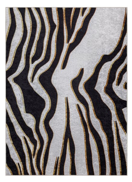Koberec MIRO 52002.807 zebra, krémový / černý