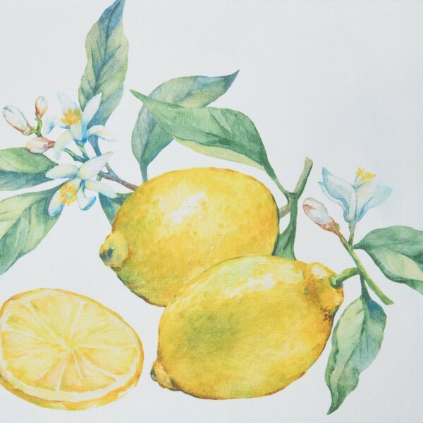 Sada 3 venkovních polštářů ESCALLONIA Rostlinný vzor 45 x 45 cm Vícebarevná